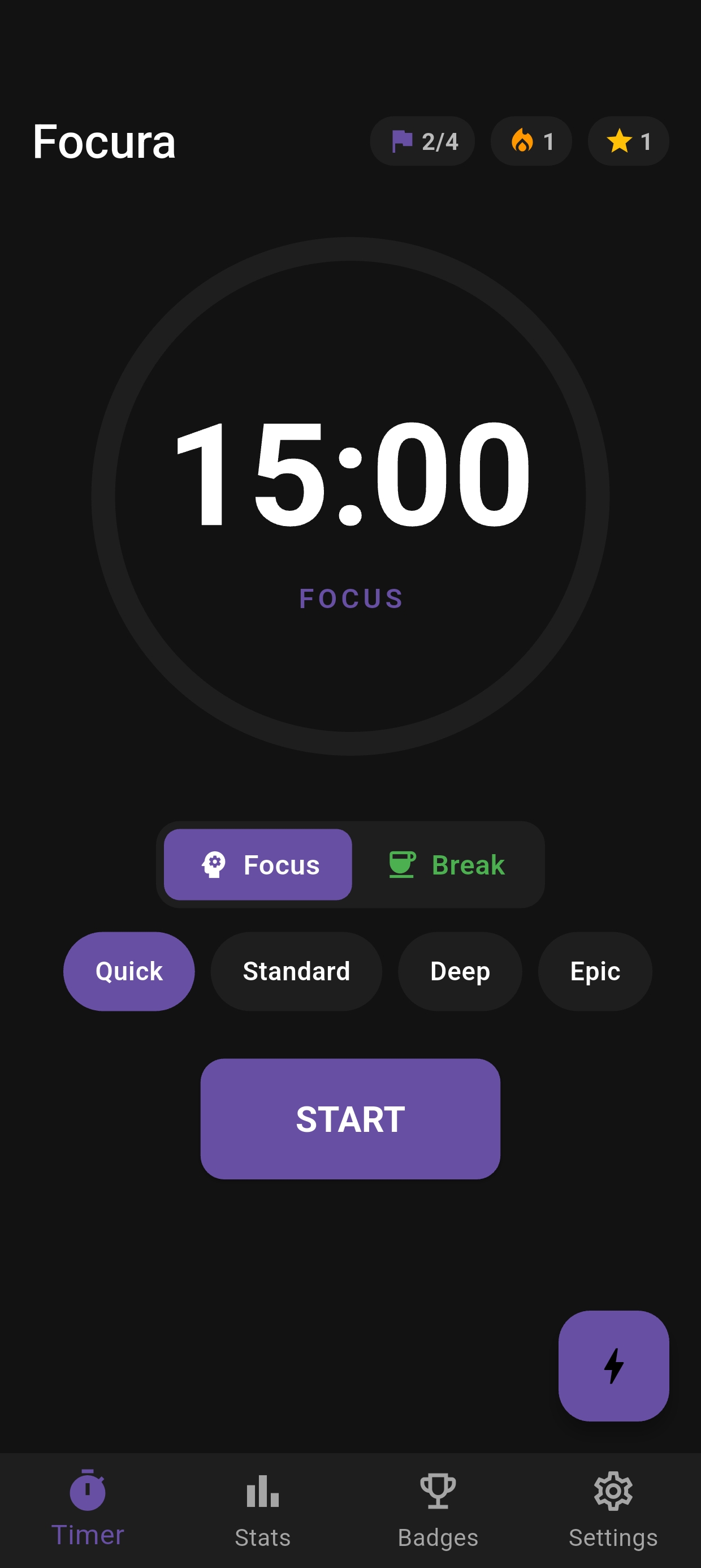 Focura - Deep Focus screenshot