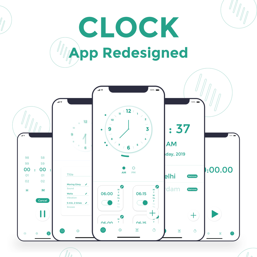 Alarm Clock UI Design