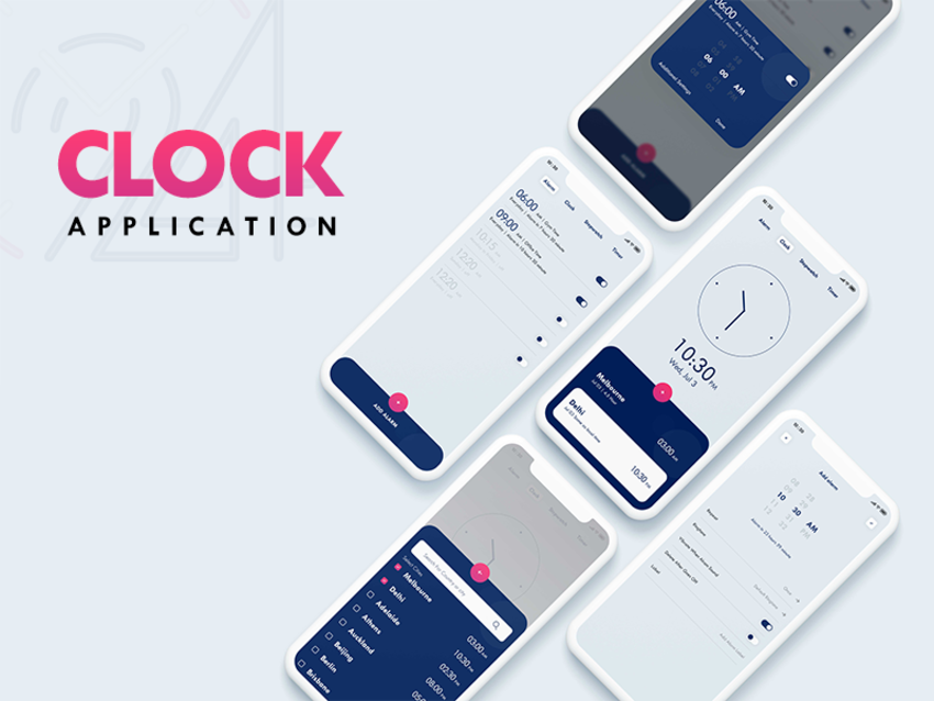 Clock Application UI Kit