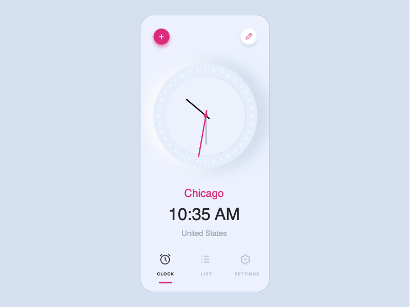 15 Best Clock App UI Design 2019