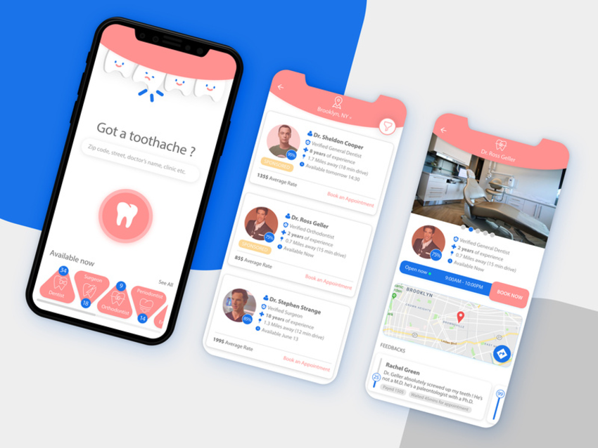 Dentist Reservation App UI