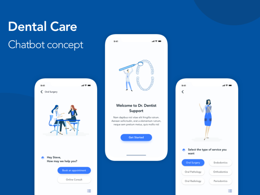 Dental Care Chatbot UI Kit