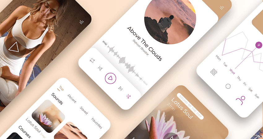 38 Beautiful Meditation App UI Design Concepts